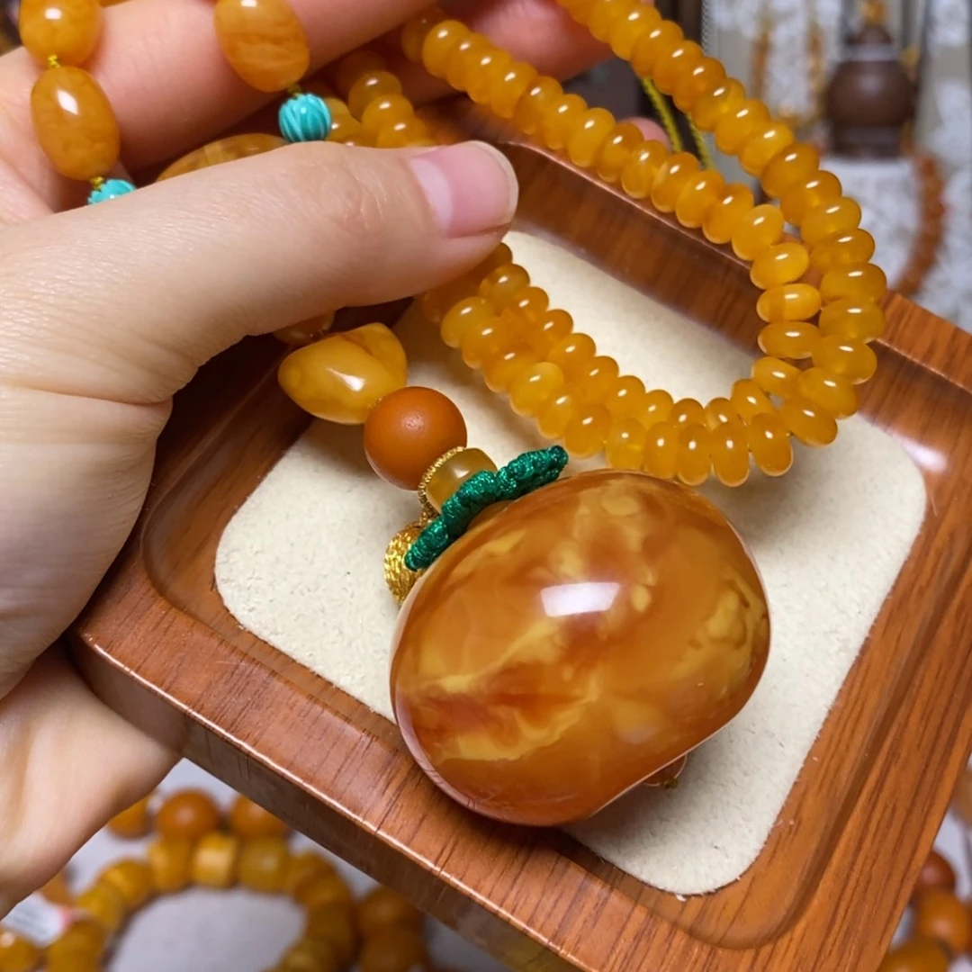 【闪购商品】蜜蜡颈饰未镶嵌项链