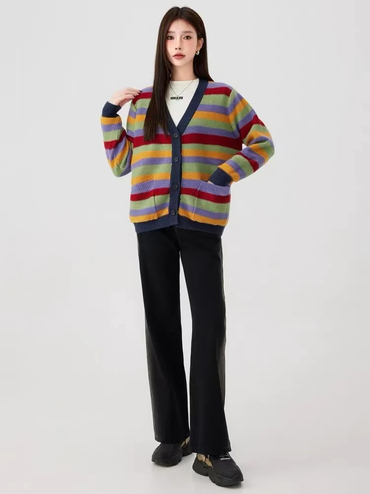 【YZ•衣系列】NN633-时尚女装设计感针织衫休闲重工百搭气质显瘦