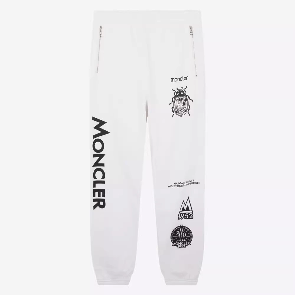 MONCLER盟可睐印花抽绳束脚运动裤休闲卫裤G20928H00007809KX001