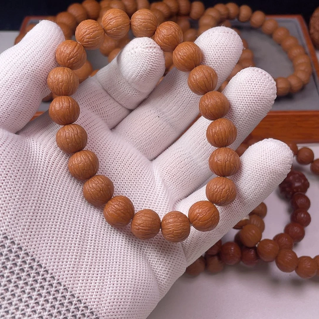 许***愿猴头核桃吊坠凤羽