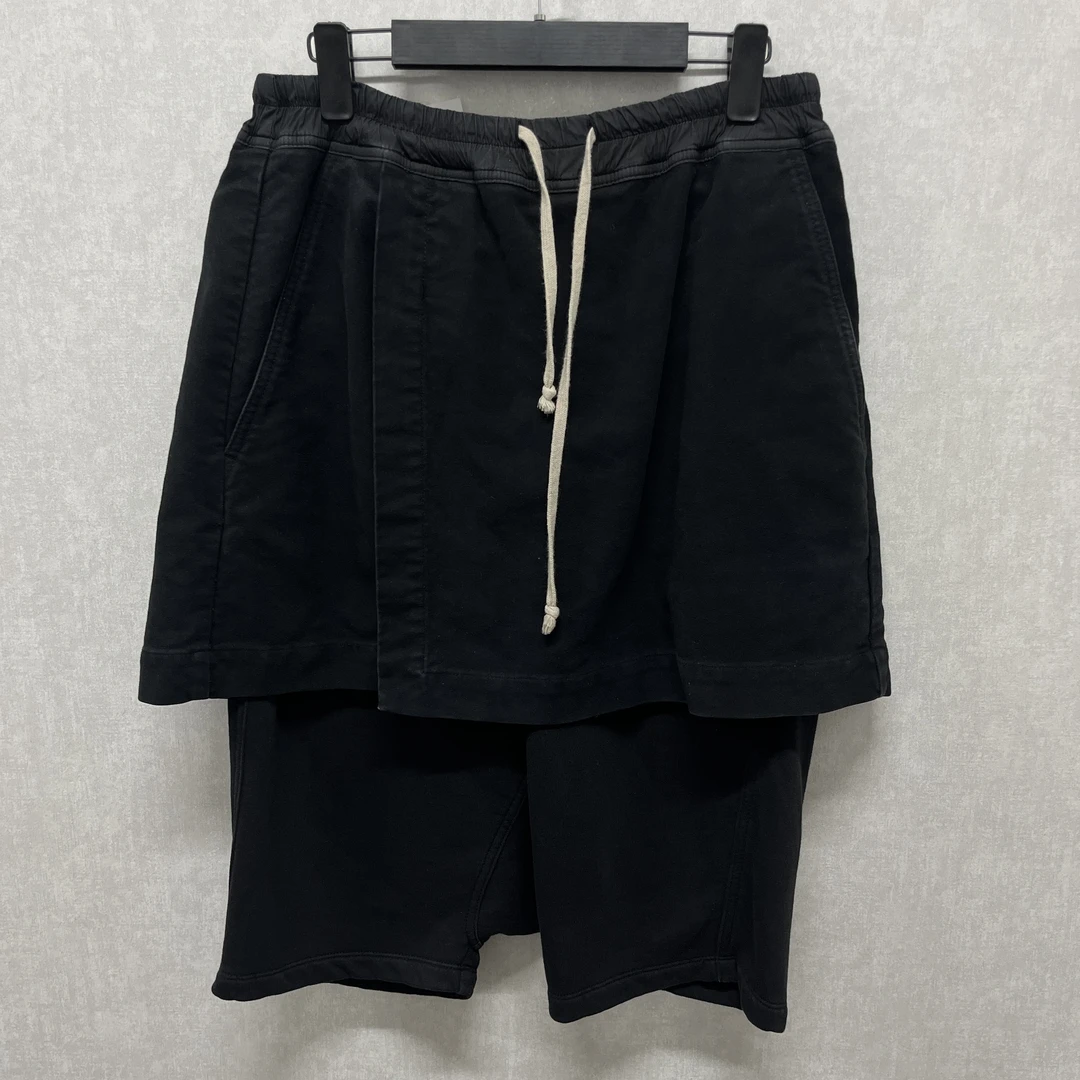 95新 RICKOWENS 暗黑双层裙裤 S码