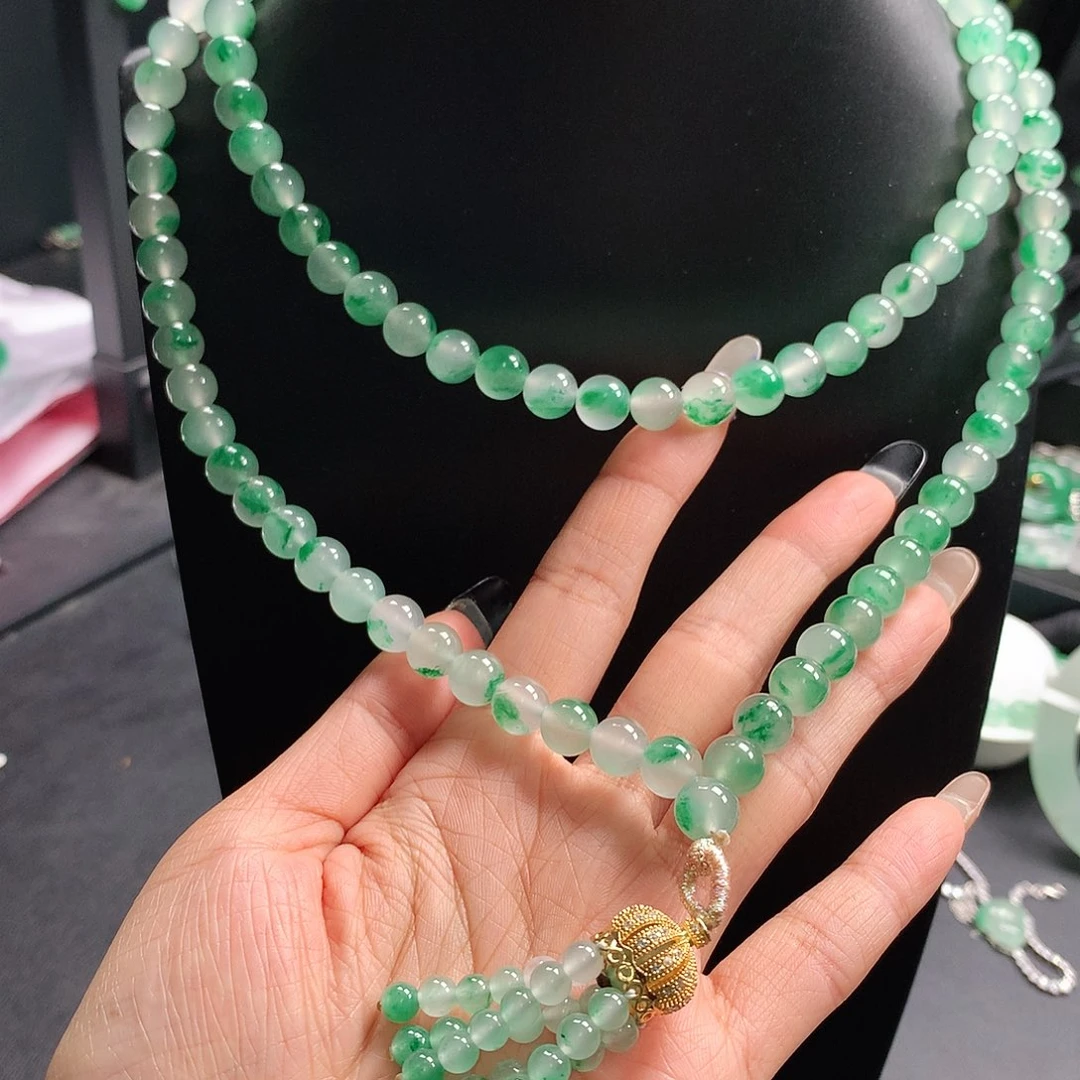 石英质玉未镶嵌项链