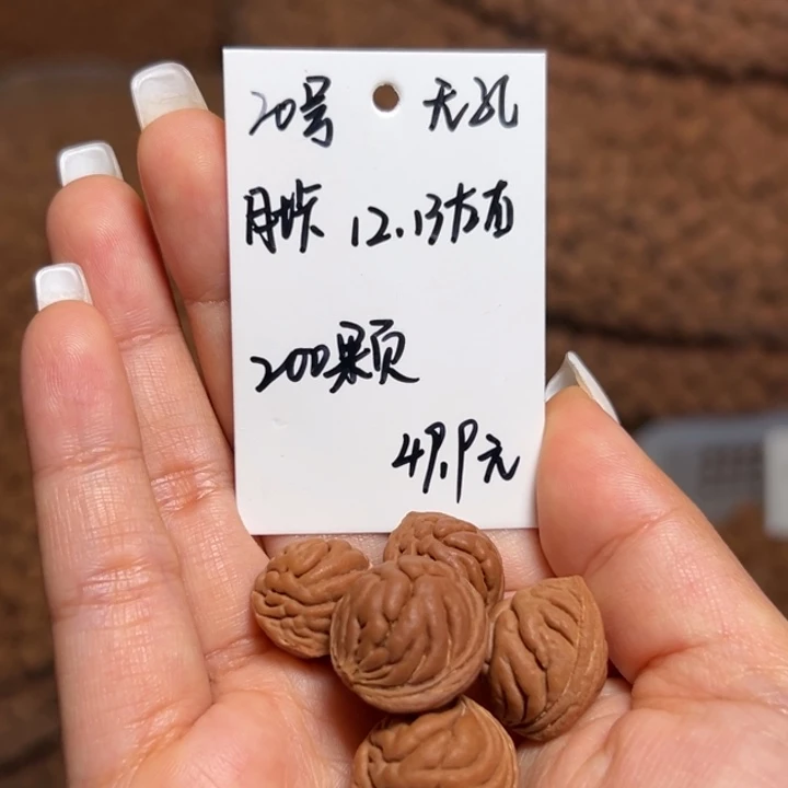 核桃雕刻料肚卡12-13 200颗