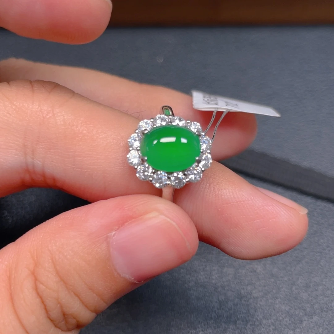 翡翠银S925镶嵌吊坠(不含链)j j j j