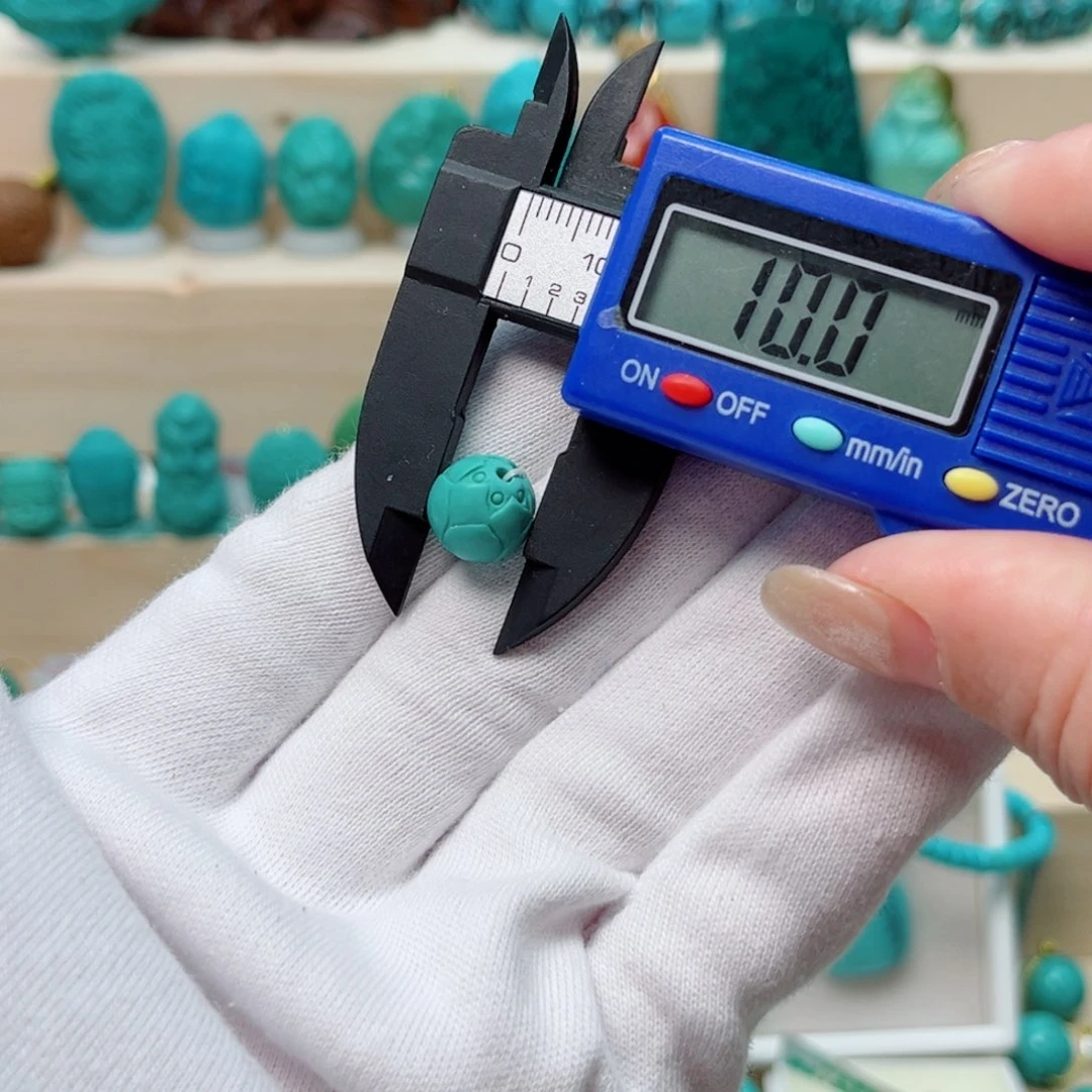 绿松石莲花珠未镶嵌