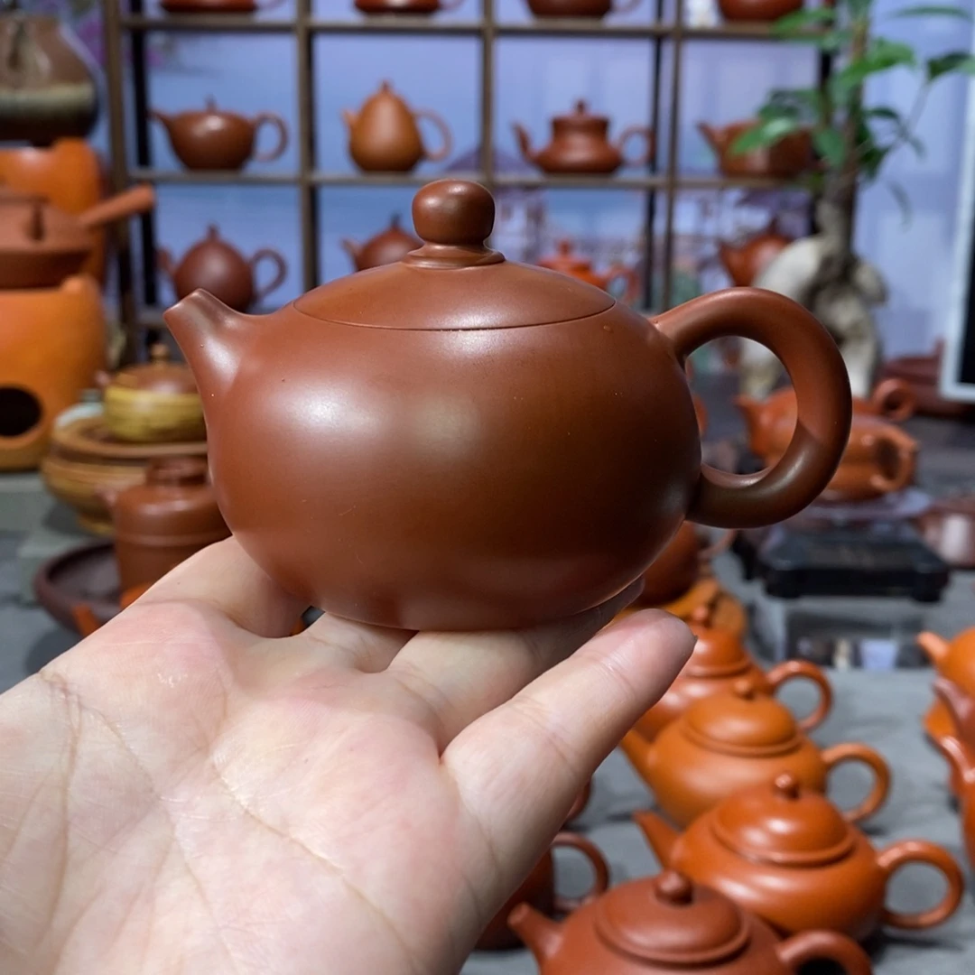 朱泥茶壶章淑煌朱泥西施壶110c
