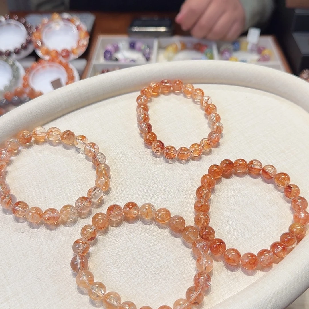 水晶手链未镶嵌红胶花