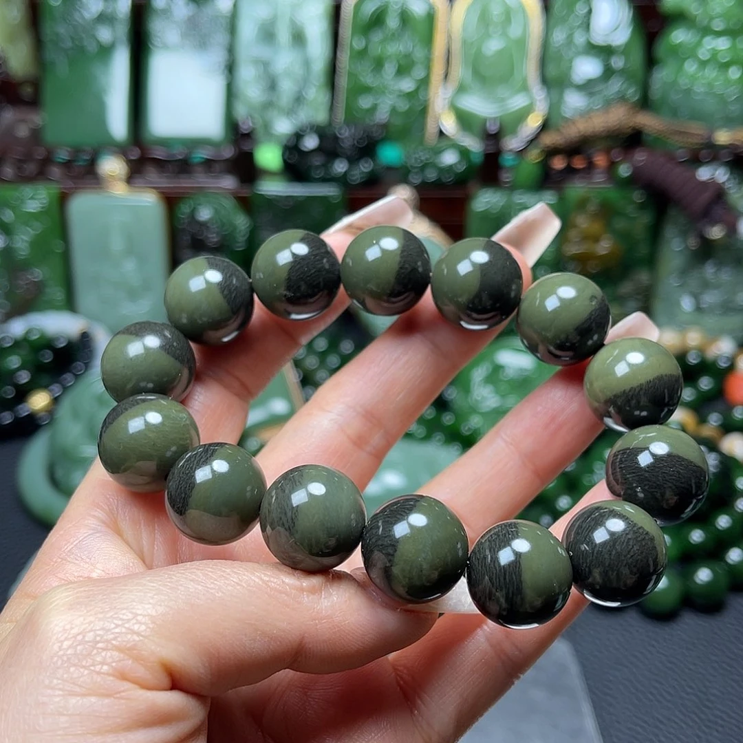 和田玉未镶嵌手链