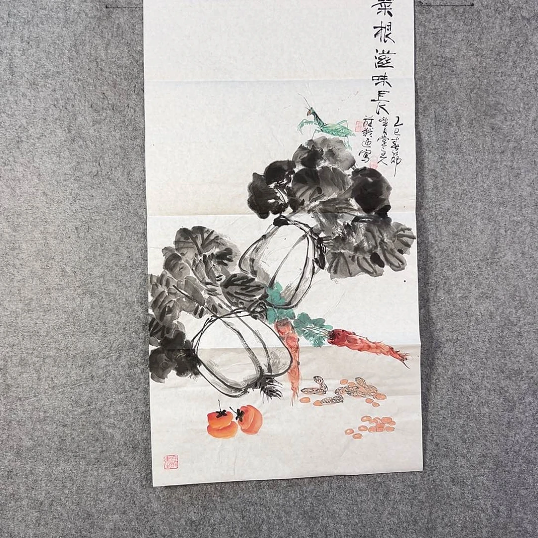 国画173 花鸟等各种花卉图案为一体