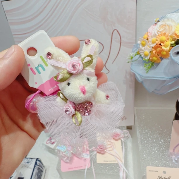 F5111-j粉色兔子绕绕（单只）【满15包邮发货】