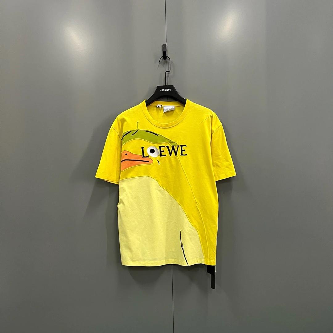 95新 LOEWE/罗意威 (ll) 卡通嵌花图案短袖 M码/103127