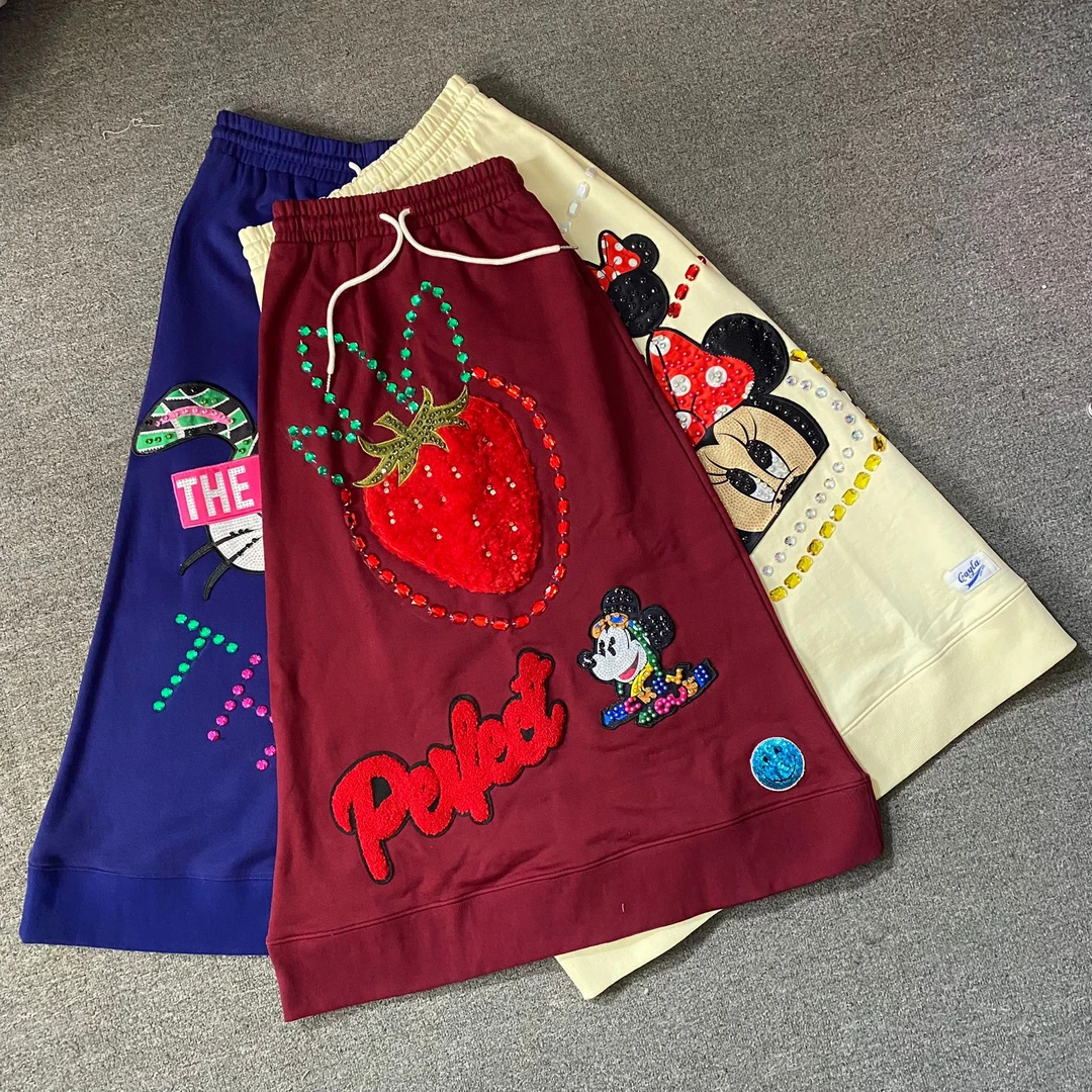 youkinyeah/有点野重工串珠美式长卫裙纯棉(裙长88cm)