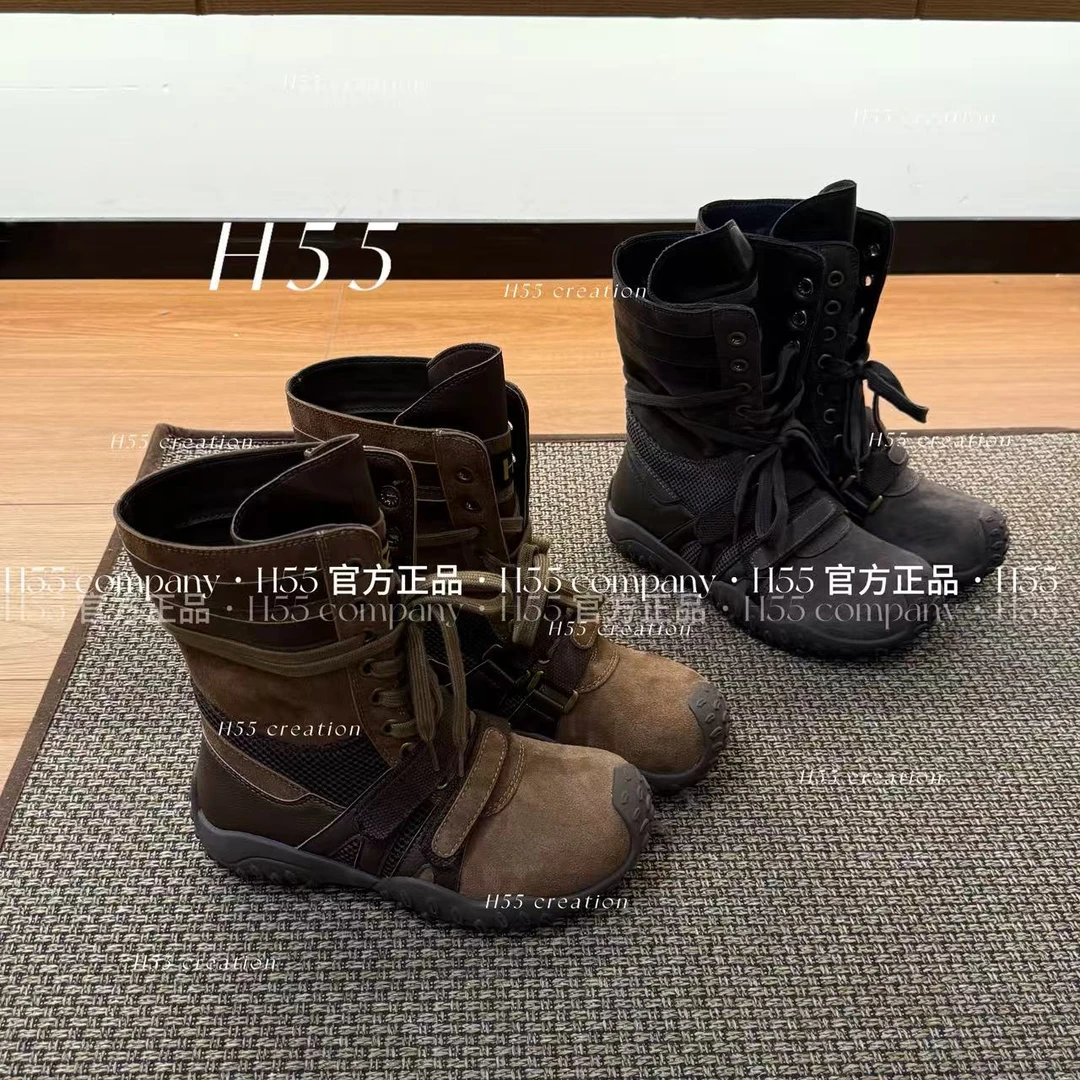 巴恩公式｜猎鸭拳击靴水洗做旧复古4cm26-2898【X】