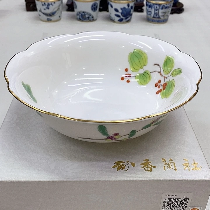 摆件进口瓷器香兰社