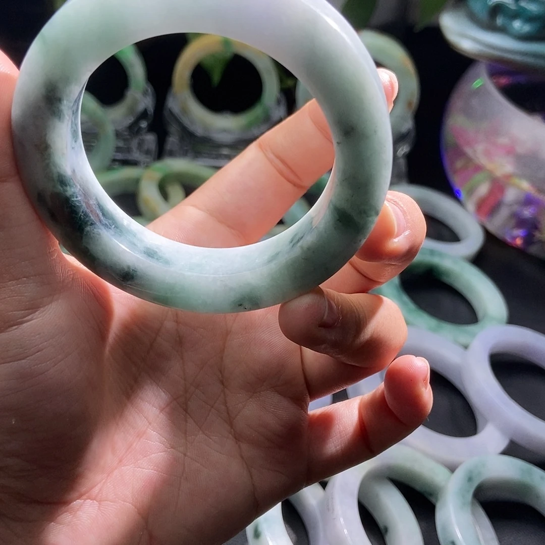 定制翡翠翡翠手镯未镶嵌邂**你