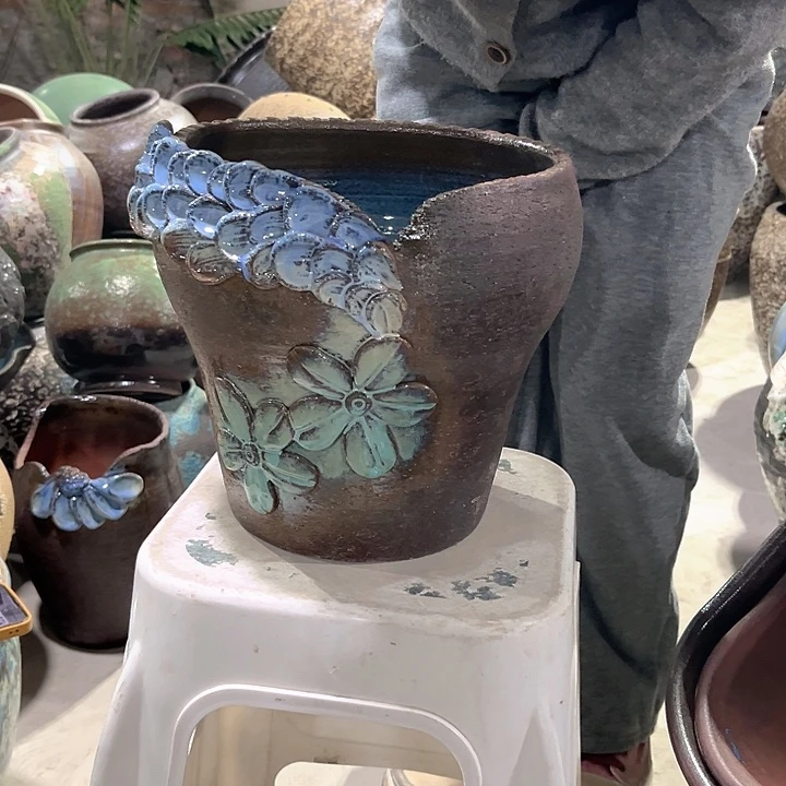 正品口24高25无孔花盆