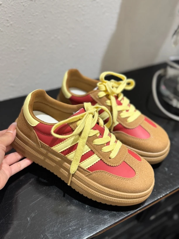 娜娜家525新款百搭时尚德训鞋