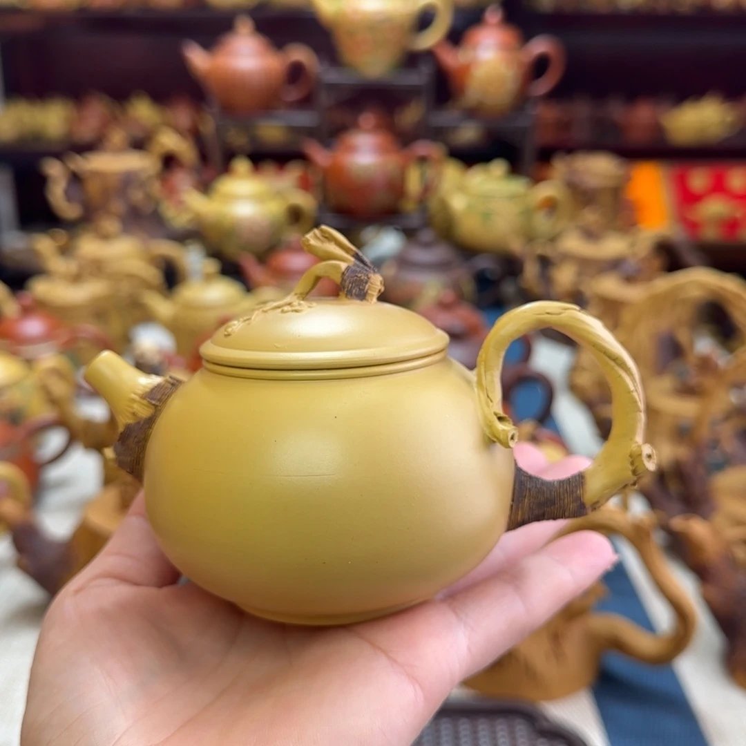 茶壶紫砂仿木黄段