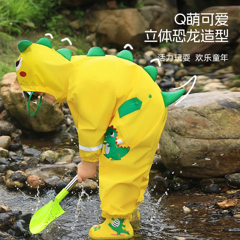 儿童连体雨衣全身防暴雨骑车户外自行车女童小男孩幼儿园2025新款