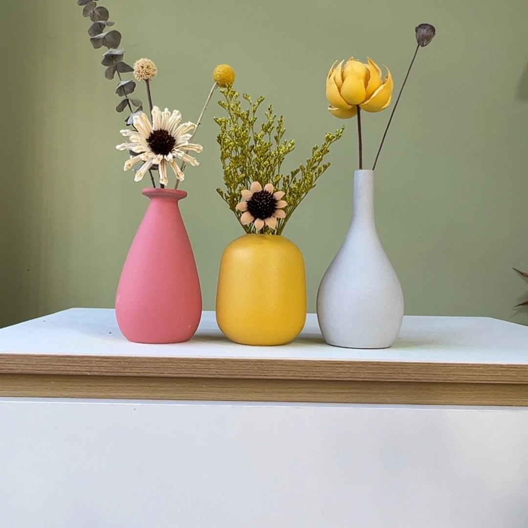 陶瓷花瓶花瓶带花高度20-30厘米左右