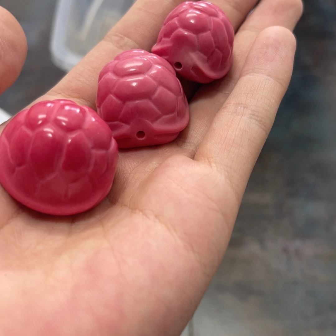 吊坠白玉菩提z24-30/微瑕3颗粉色富甲