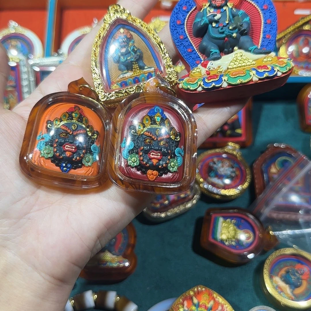 泥塑大*麦黑财神，大黑天