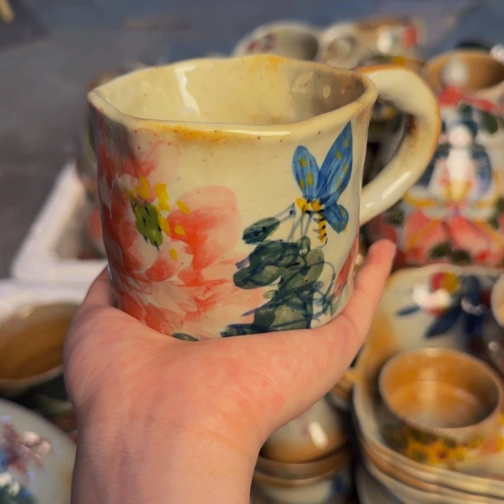 瓷片景德镇陶瓷手工手绘