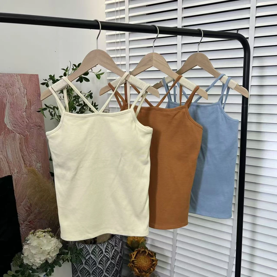 日系新品「秋冬加厚双层」加厚吊带女E3287