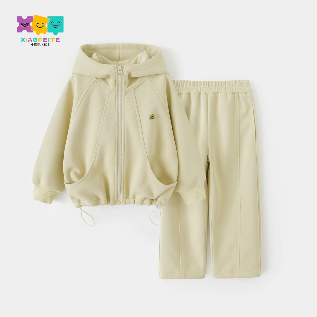 小菲特简约运动套装女童春季中大童儿童时尚休闲两件套YNTC50413
