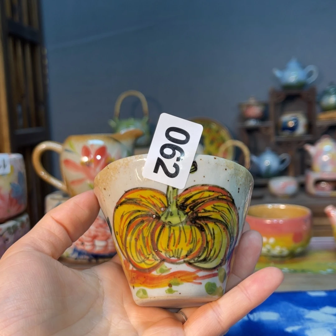 杯素浅陶瓷手工手绘