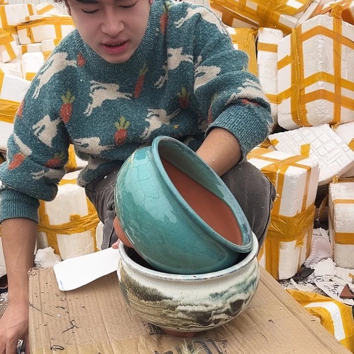 花盆紫砂宜兴紫砂粗陶花盆
