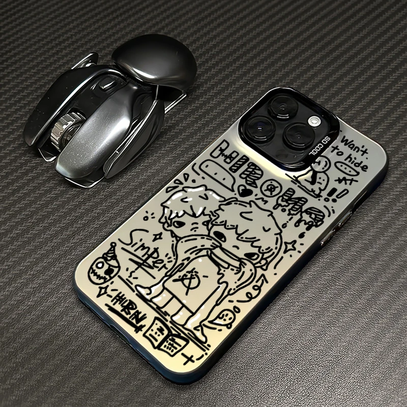 双生小野适用iphone16手机壳15/14promax创意13pro苹果12/11磨砂