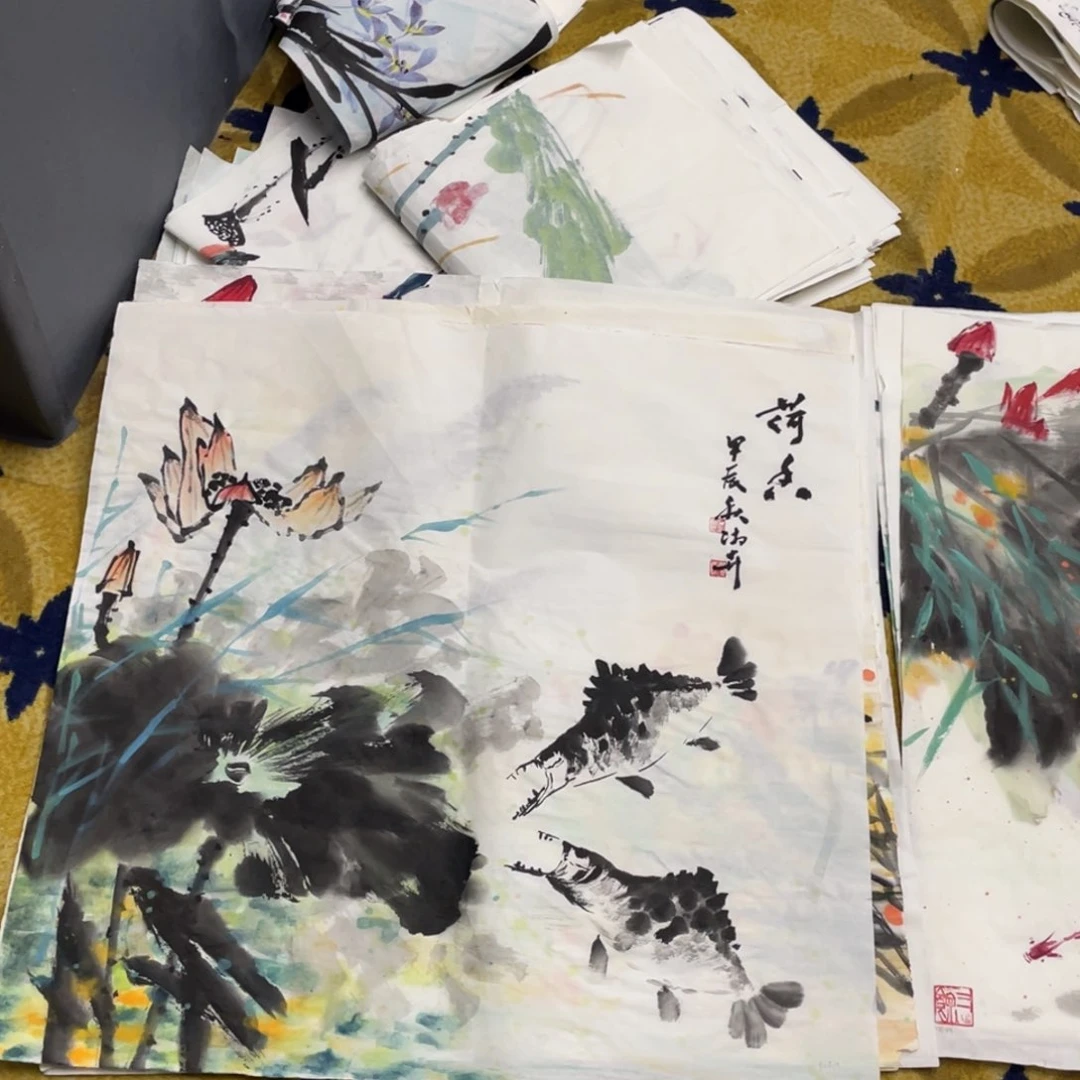 国画了*.四尺斗方作品111111