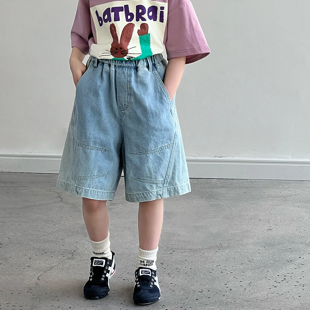 儿童夏季新款牛仔短裤韩版五分裤洋气休闲LTS106