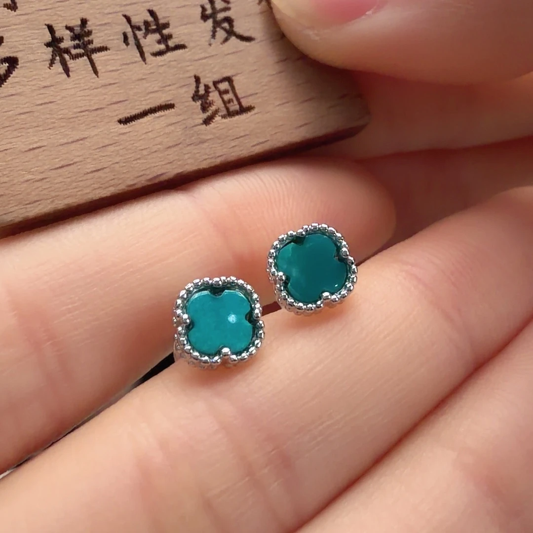 绿松石银S925镶嵌颈饰