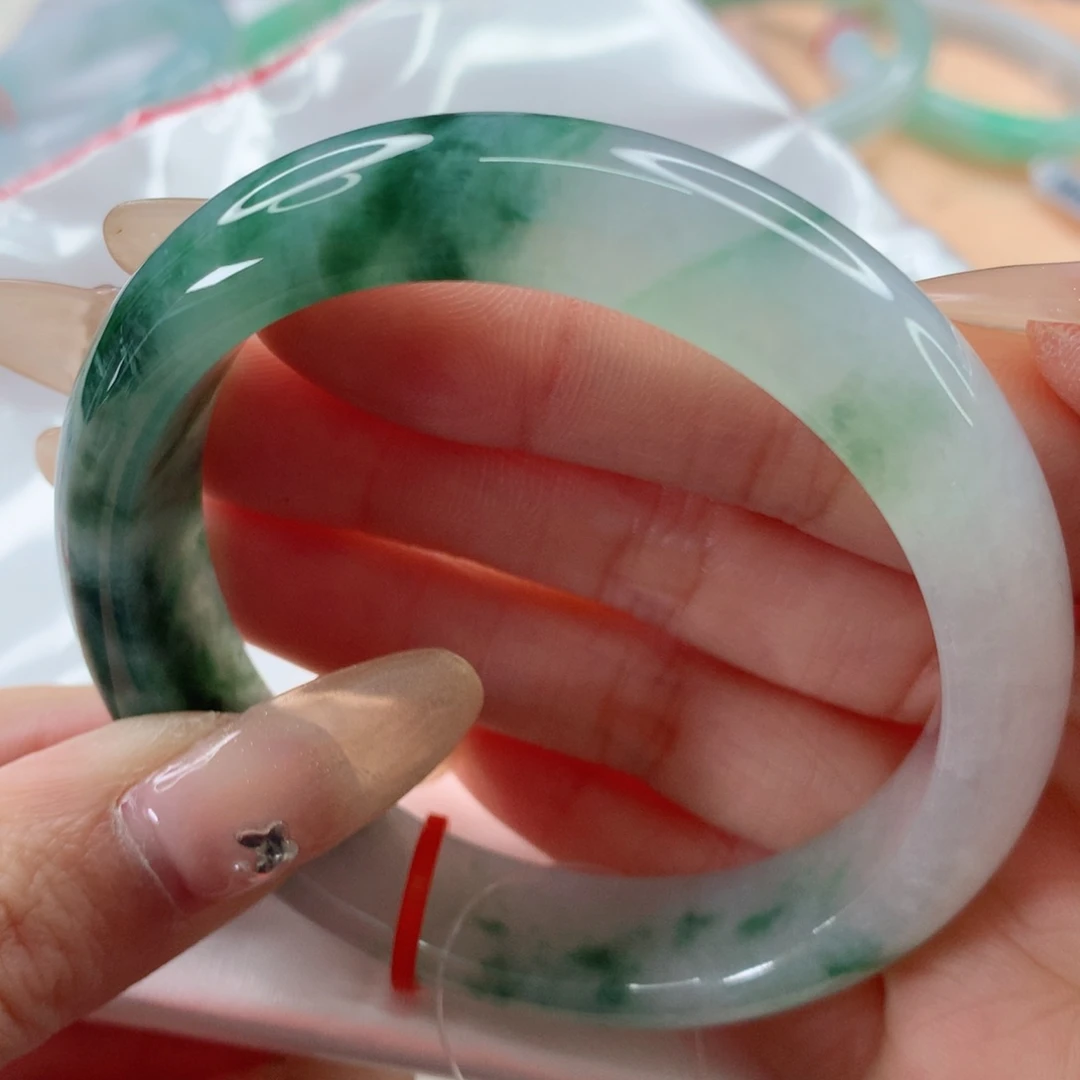 翡翠手镯未镶嵌55.4 正圈