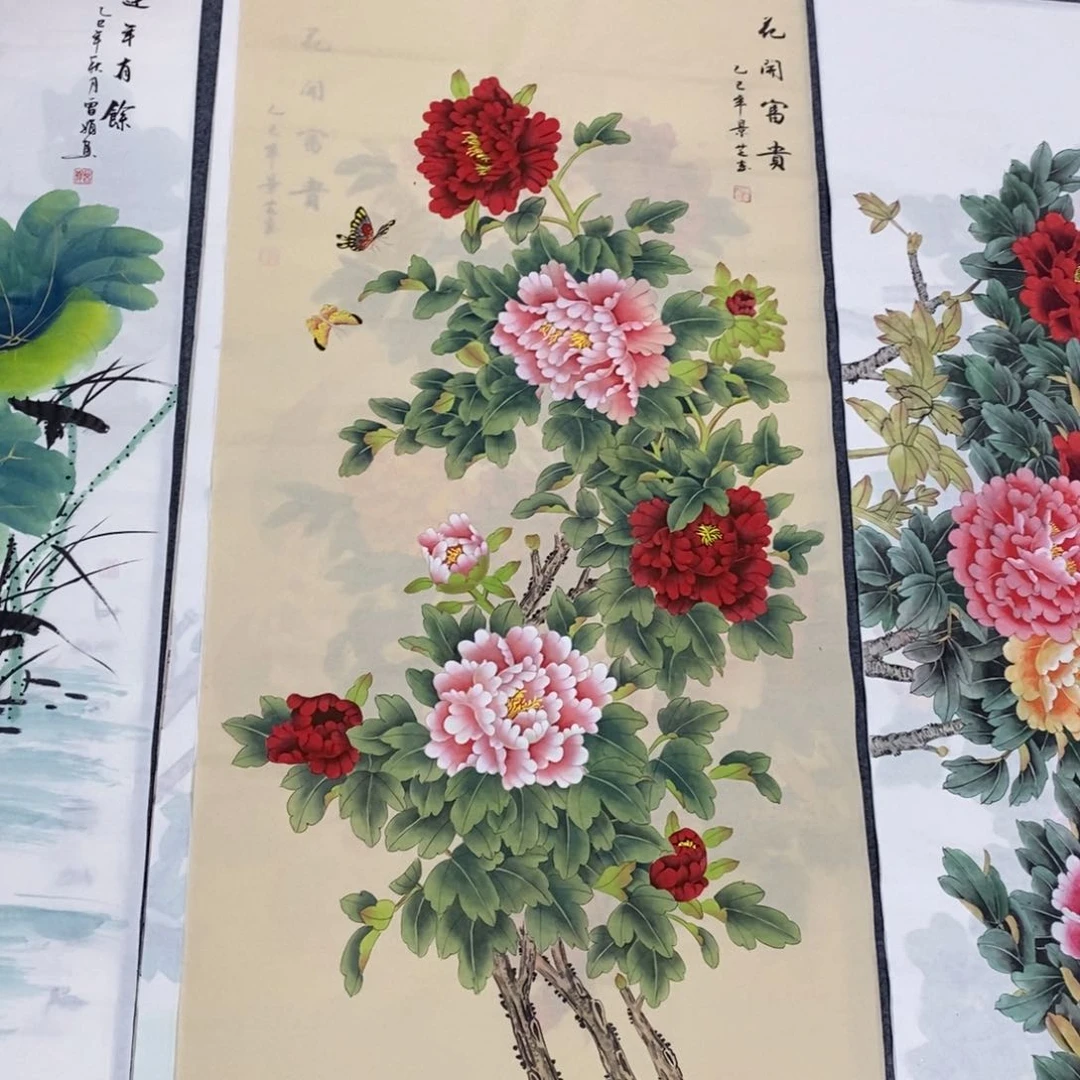 国画尺寸140✖️70四尺工笔画纯手绘
