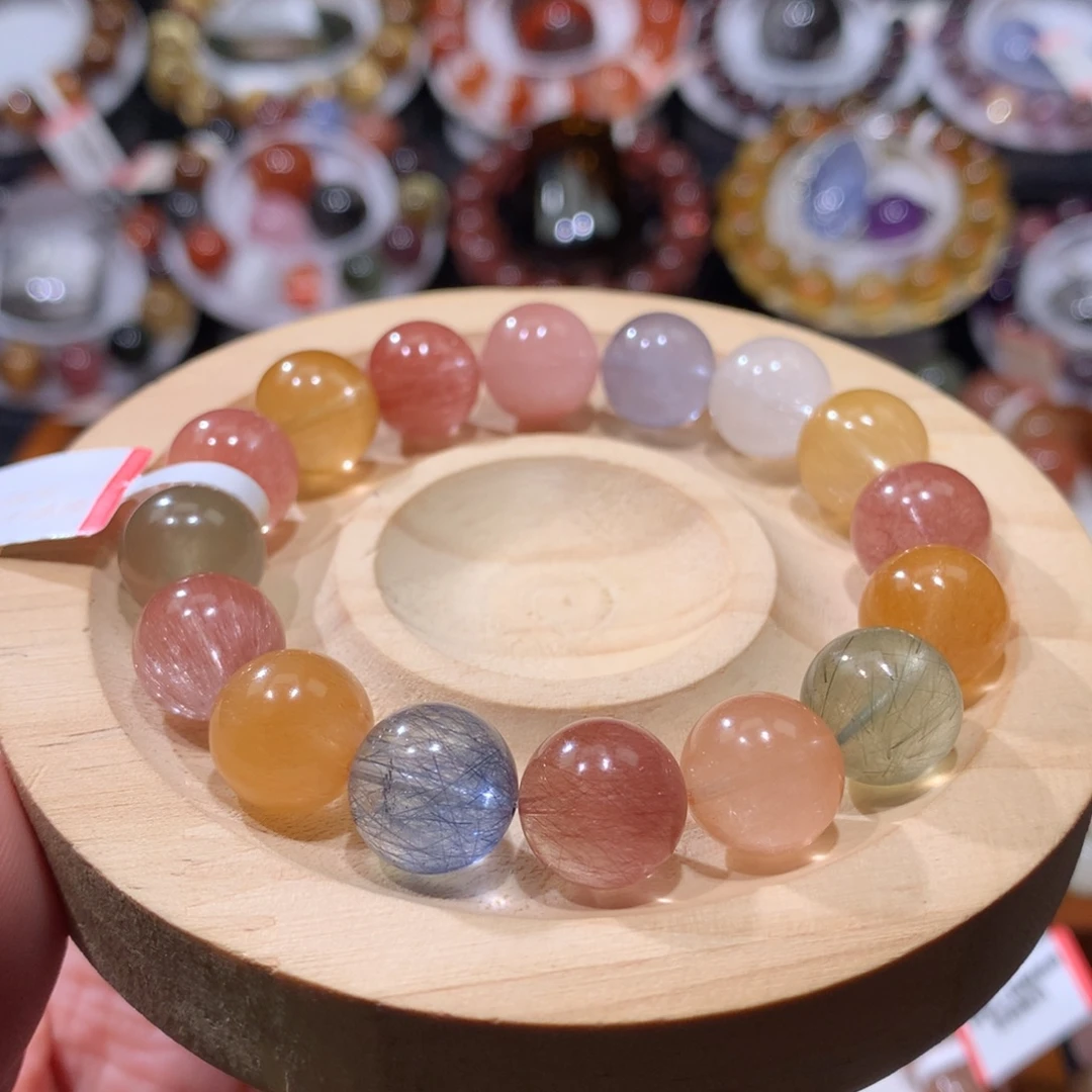 手链未镶嵌水晶白兔毛手链12