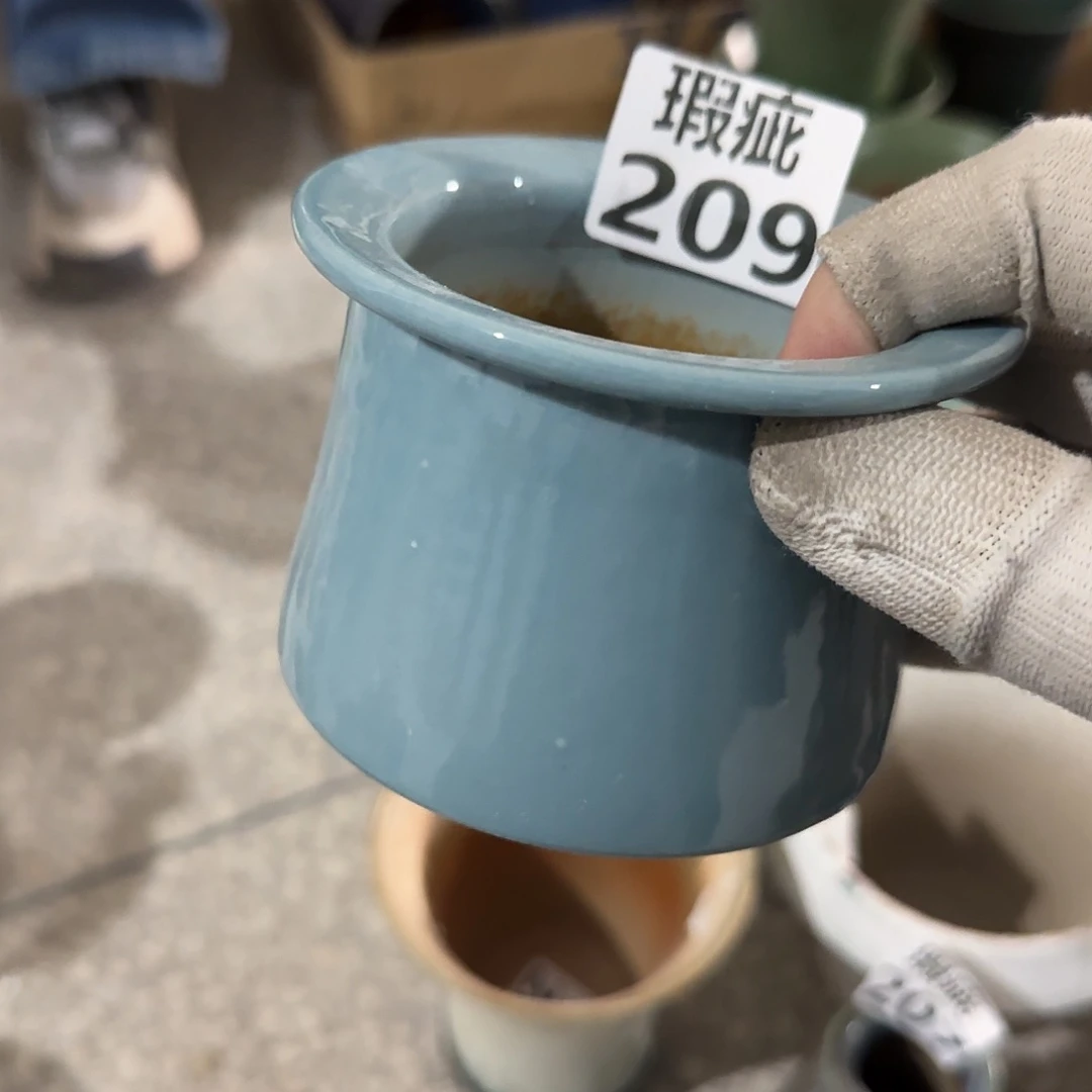 瓷片景德镇手工花盆