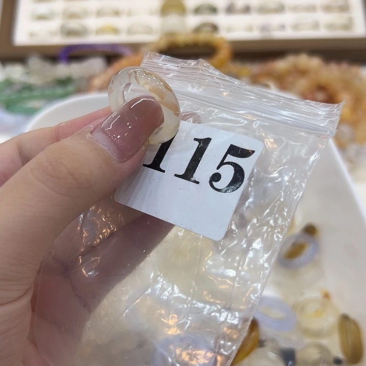 合金戒指玛瑙/玉髓115港12