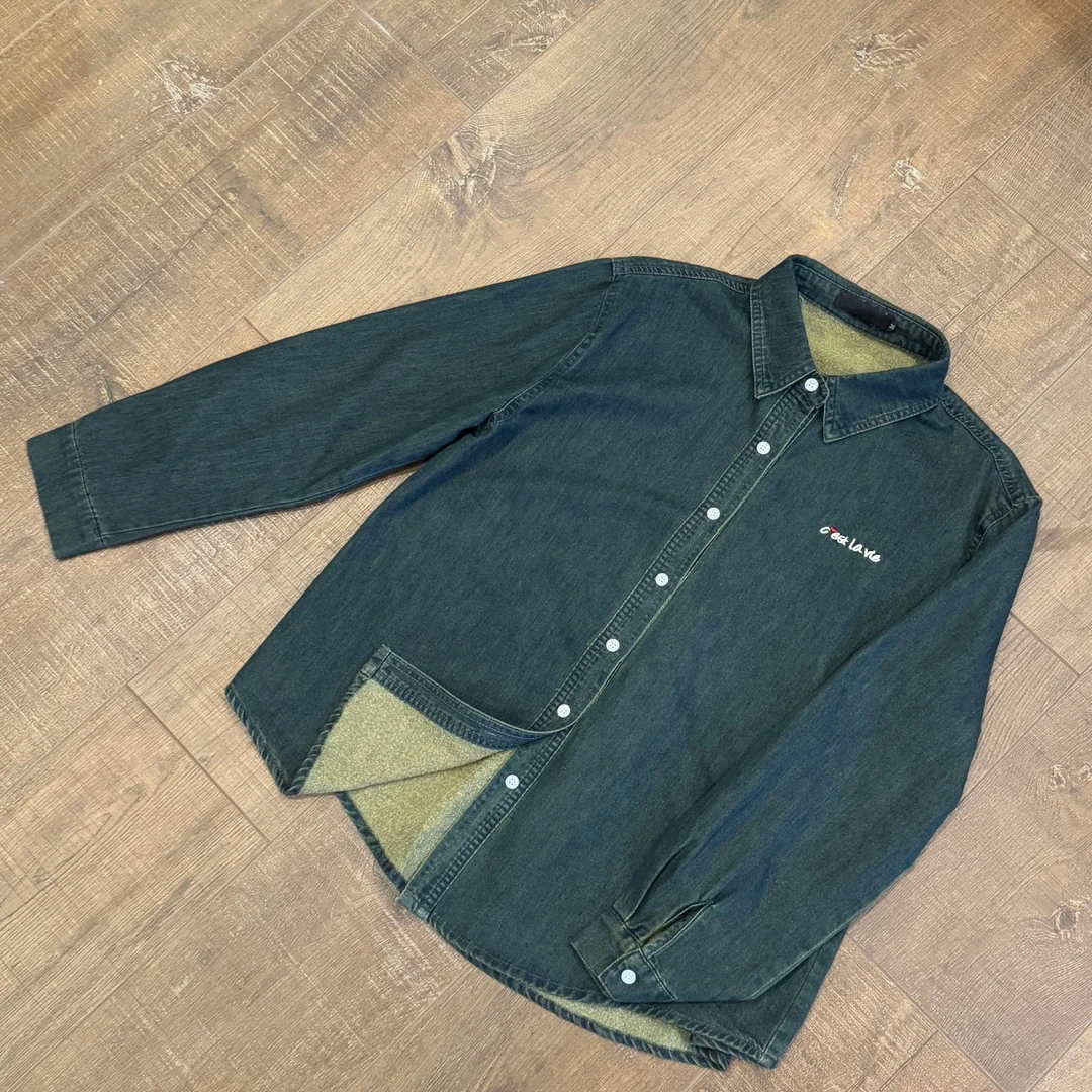 【浮浮款-只出不进】刺绣牛仔衬衫外套 J091