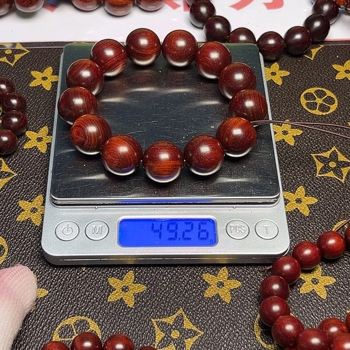 壹***一小叶紫檀手串/手链1.8鱼鳞底