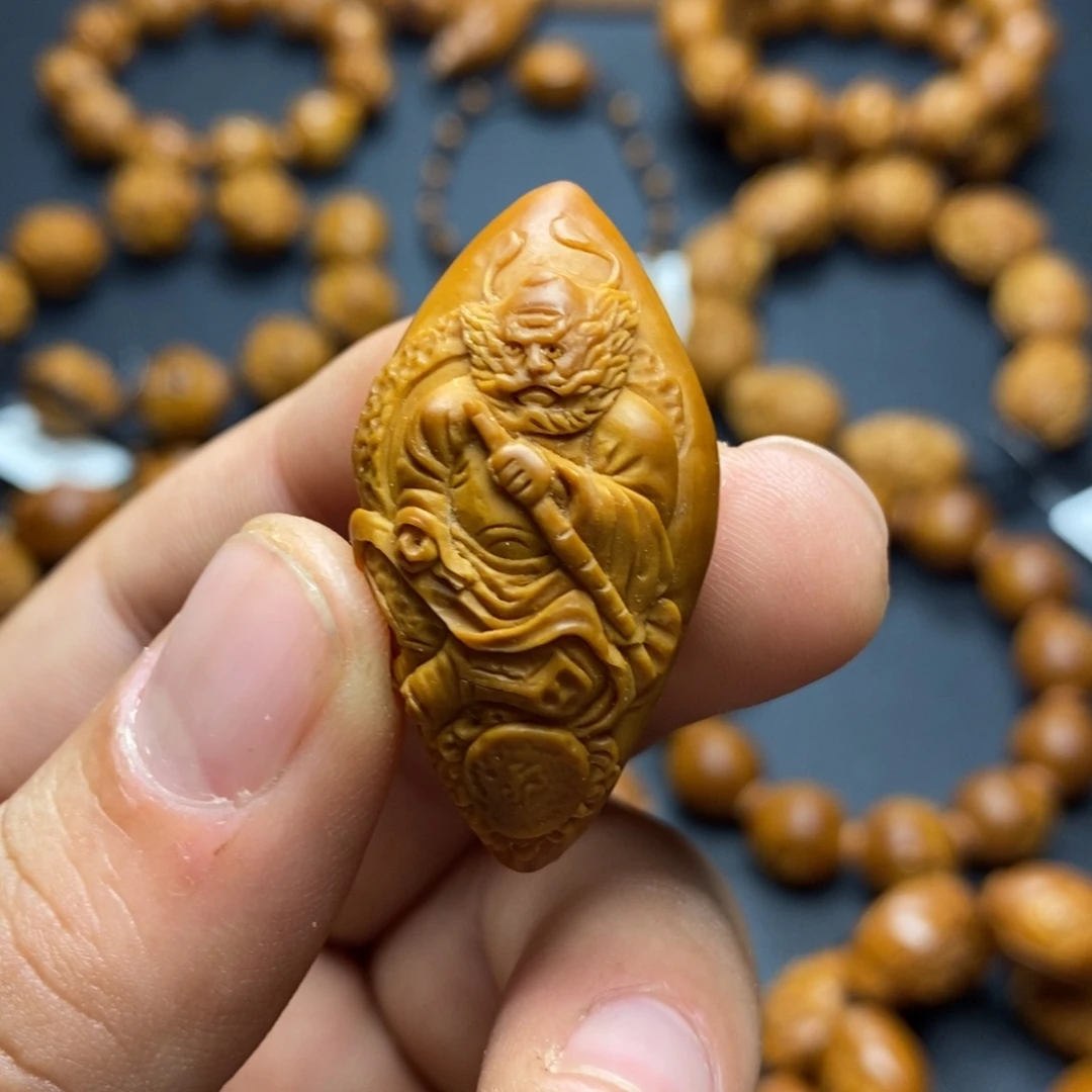 手串/手链橄榄核双面浮雕钟馗