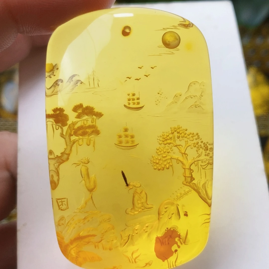 【闪购商品】金珀吊坠(不含链)未镶嵌