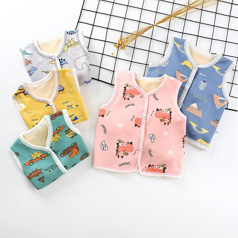 25秋冬季新款男女儿童加绒马甲宝宝韩版坎肩婴儿保暖开衫背心童装