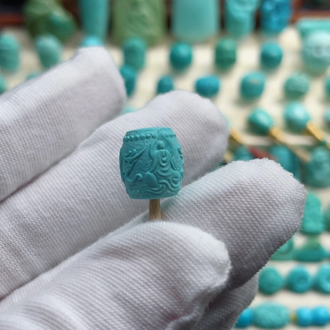 未镶嵌绿松石珠宝奇石老*