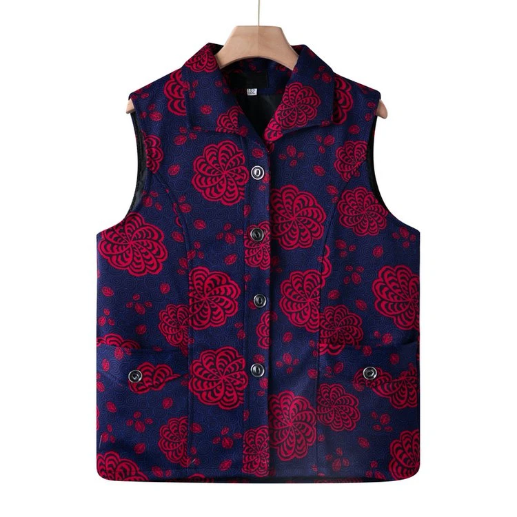 妈妈秋装中年国风妈妈装春秋2025新款马甲女秋季中老年绒奶奶外套