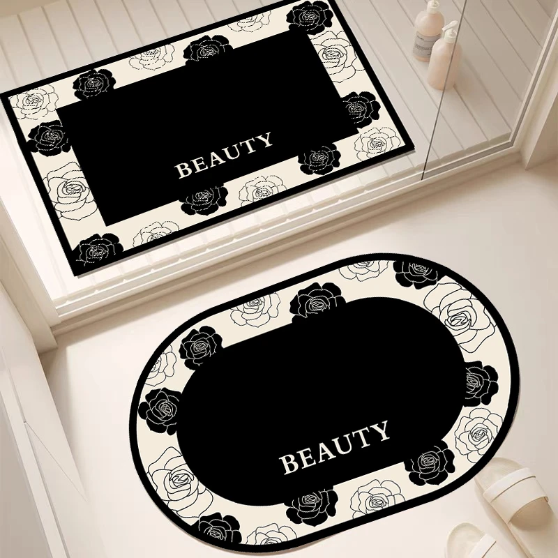 E832【40*60cm套装】硅藻泥地毯吸水玄关门口客厅卧室地垫