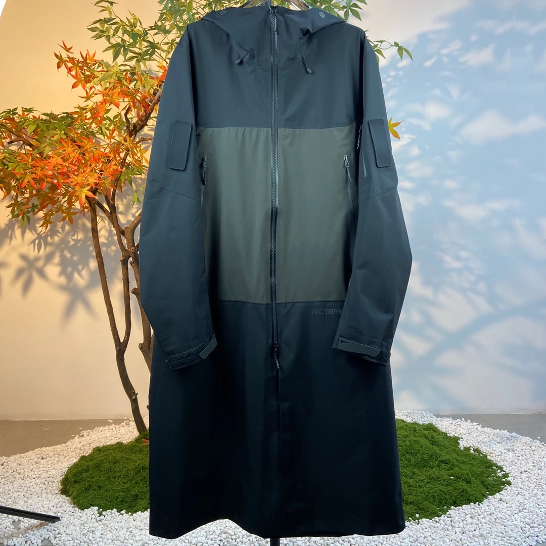 99新 ARC'TERYX/始祖鸟 2507231/M码/Logo烫印中长款防风防水外套