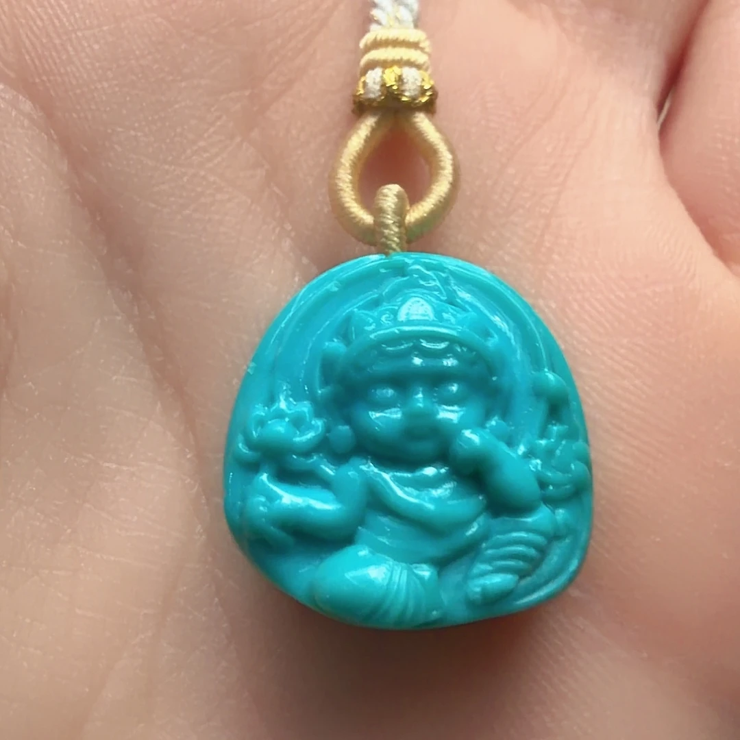 绿松石未镶嵌颈饰